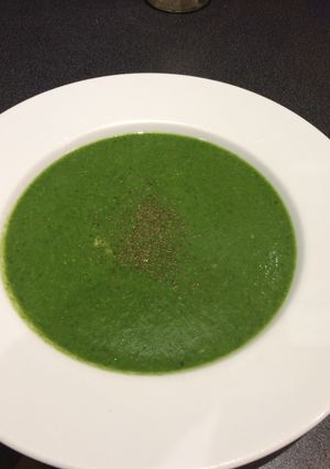 A picture of Simple Green Soup- Courgette & Spinach.