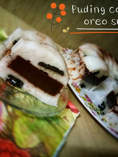 Foto resep Puding coklat oreo susu