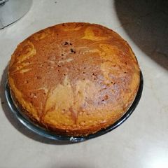 A picture of Banana marble cake.