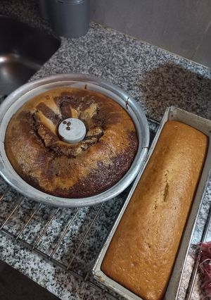 Una foto de Bizcochuelos de limón y marmolado 💣💫