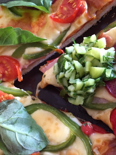 Una foto de *Pizza verduras del huerto*