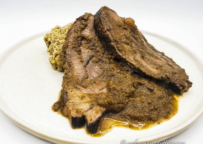 Il modo più semplice a Fai Qualsiasi notte della settimana Brasato di Manzo al Vino Rosso con Polenta