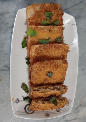 A picture of Crispy box patties.
