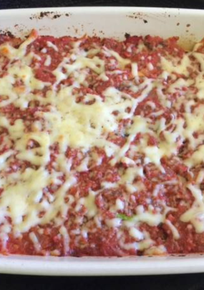 Una foto de Lasagna de berenjena y zuquini