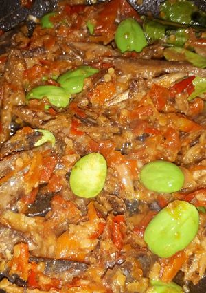 Foto resep Sambal ikan cuwe pete