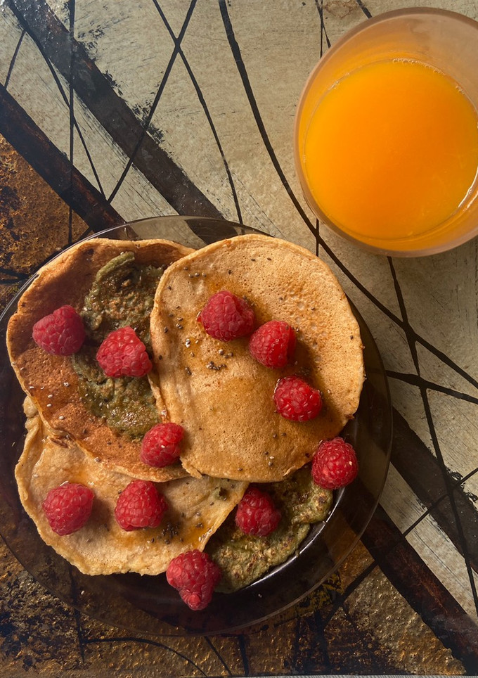 Una foto de 3 Tortitas para el desayuno