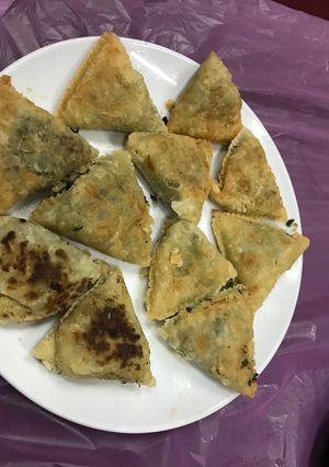 صورة لوصفة سنبوسه باللحمه