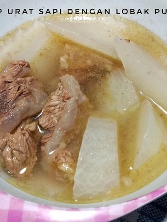 Langkah Gampang Membuat Resep Sup Urat Sapi Masak Lobak yang Lezat