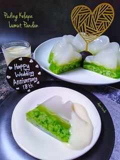Foto resep Puding kelapa lumut pandan
