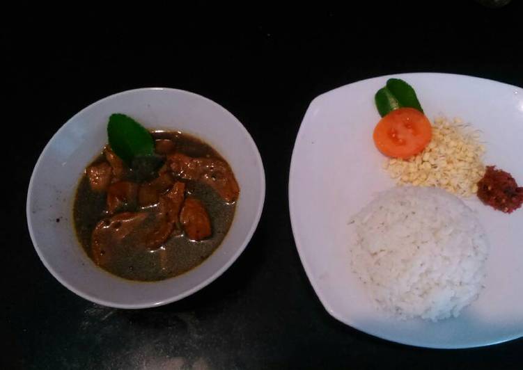 Rawon kikil vegetarian