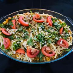 A picture of Baked cheesy khichadi.