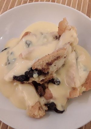 A picture of Sig's Bread and Butter Pudding #myfavouriterecipes.