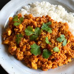 A picture of Tofu Soboro Curry.