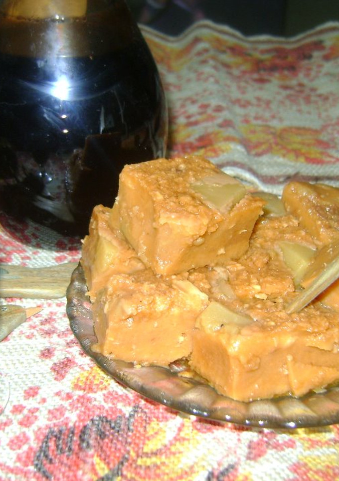 Una foto de Budin de pan con dulce de batatahecho con flan