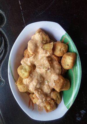 Foto resep Tahu crispy saus telur asin