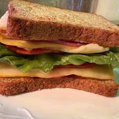 A picture of My deli style lunch sandwich.
