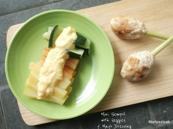 Anti Ribet, Membuat Mini Sempol with Veggies &amp;amp; Mayo Dressing #Maree Murah