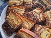 Gambar kek marble serbuk koko