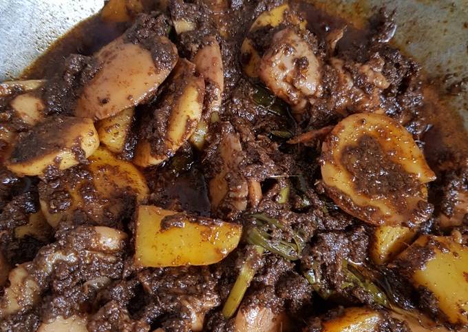 Cara Membuat Rendang jengkol + kentang Yang Enak