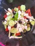 Ensalada griega con alficoz