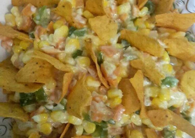 Steps to Prepare Any-night-of-the-week Corn nachos chaat