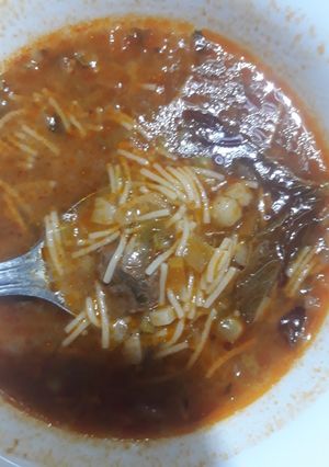 Une photo de Soupe aux vermicelles