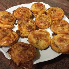 Una foto de Minipizzas en espiral de hojaldre