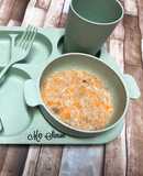 Ăn dặm - Cháo ghẹ nấm rơm cà rốt