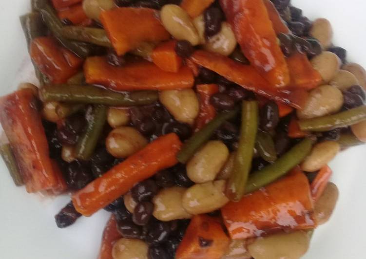 Beans & carrot salad