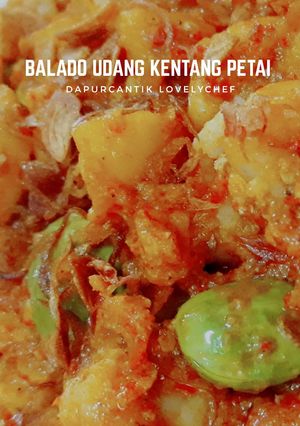 Foto resep Balado udang kentang petai
