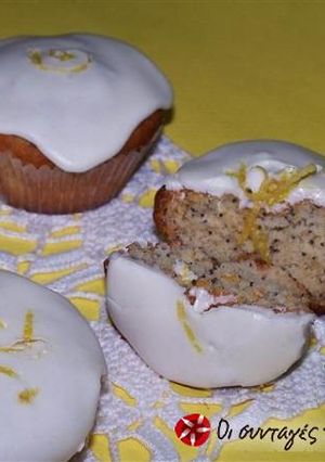Φωτογραφία της συνταγής Muffins με λεμόνι, μέλι και παπαρουνόσπορο