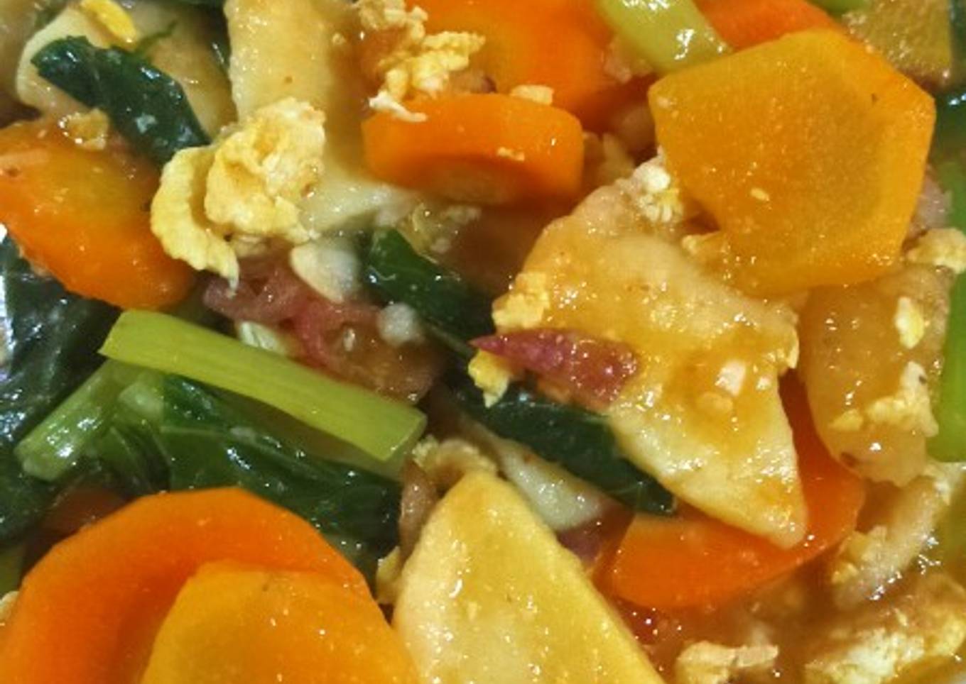 Capcay goreng nyemek (ala kadarnya)
