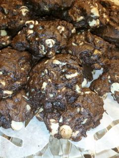 A picture of Chocolate Mint Chip Cookies.
