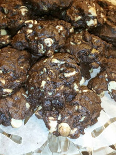 A picture of Chocolate Mint Chip Cookies.