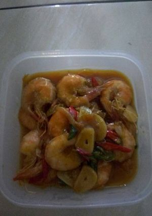 Foto resep Udang Pedas Manis Saus Tiram