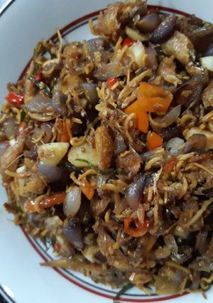 Foto resep Oseng Bawang Cabe Ikan Wader dan Teri