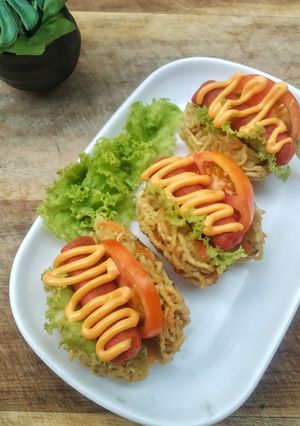 Foto resep Hotdog mie sosis