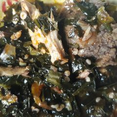 A picture of Okro soup.
