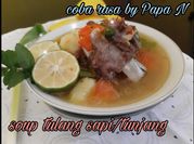 Gambar sup tunjang sapi