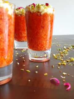 A picture of Gaajar halwa.