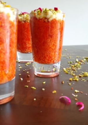 A picture of Gaajar halwa.