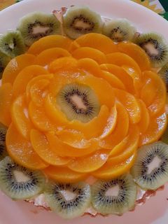 Una foto de Tarta dulce de frutas