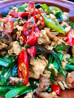รูปของ ไข่คั่วพริกคะน้า