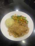 My best ever fettuccine pasta with chicken steak