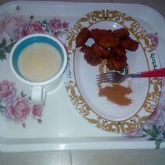 A picture of Kosai & kunun Alkama(breakfast).