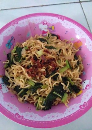 Foto resep Mie sawi hijau
