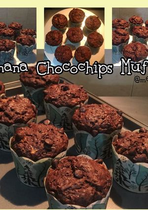 Foto resep Banana Chocochips Muffin
