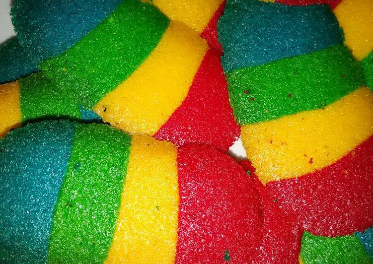 Resep: LezatLidah kucing rainbow