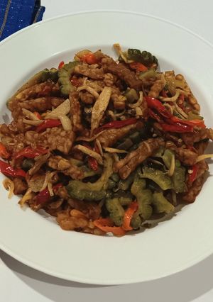Foto resep Tumis Pare Teri Tempe
