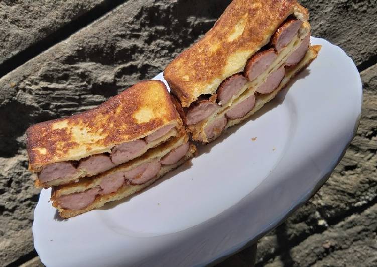 French Toast Sausage Sandwich